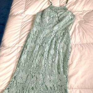 Lulu's Mint Lace Dress